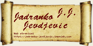 Jadranko Jevđević vizit kartica